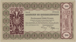 2000 Koruna 1914, War loan treasury voucher, Pick 27
aUNC