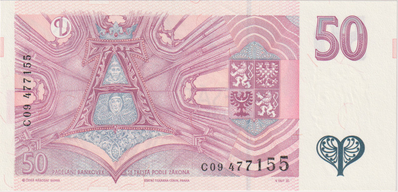 50 Koruna 1997, series C 09, BKK CZ17, Hej CZ21
UNC