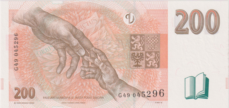 200 Koruna 1998, series G 49, BKK CZ20, Hej CZ24
UNC