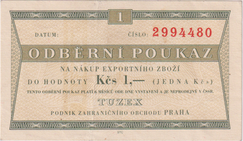 1 Koruna ND(1964-65), 7mi místný číslovač, bez průsvitky, KŠK 34 V/1
XF