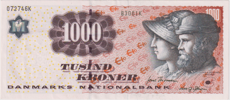 Denmark, 1000 Kroner 2006, series B3, Pick 64d
XF-