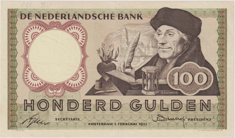 Netherlands, 100 Gulden 1953, Pick 88
VF