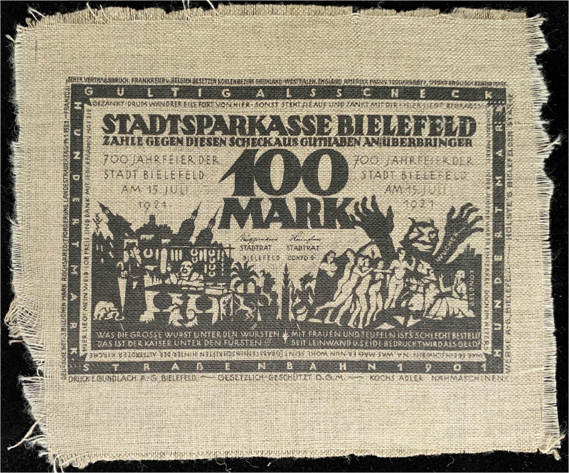 Deutsches Notgeld und KGL
Bielefeld (Westfalen)
Notgeld besonderer Art
Druckp...