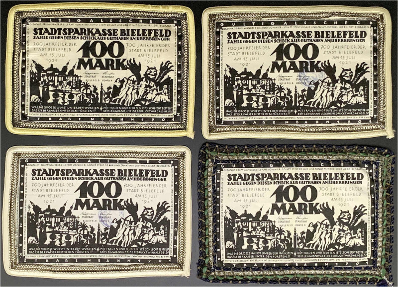 Deutsches Notgeld und KGL
Bielefeld (Westfalen)
Notgeld besonderer Art
4 X 10...
