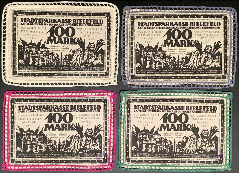 Deutsches Notgeld und KGL
Bielefeld (Westfalen)
Notgeld besonderer Art
4 X 10...