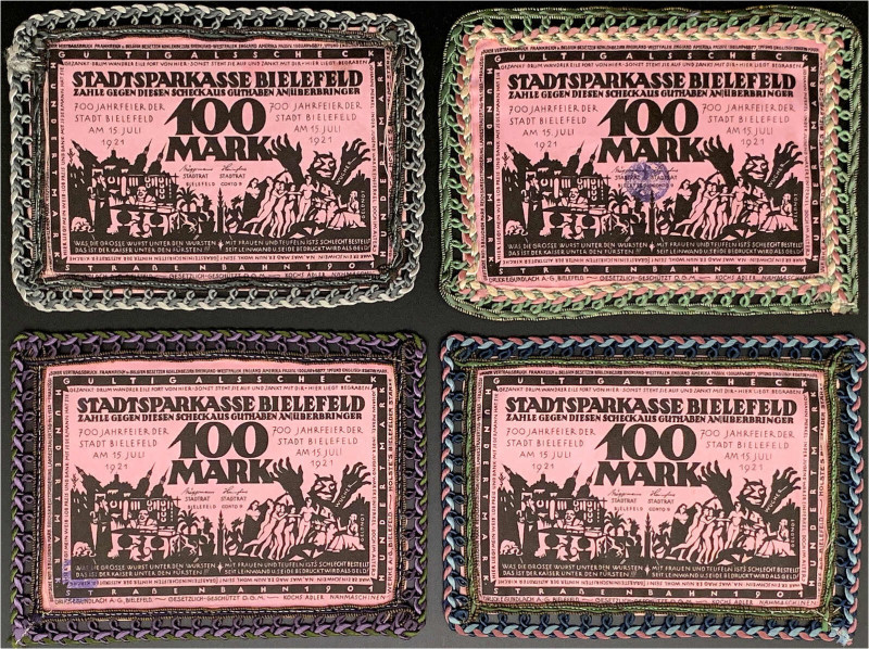 Deutsches Notgeld und KGL
Bielefeld (Westfalen)
Notgeld besonderer Art
4 X 10...