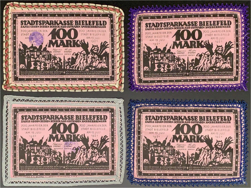 Deutsches Notgeld und KGL
Bielefeld (Westfalen)
Notgeld besonderer Art
4 X 10...