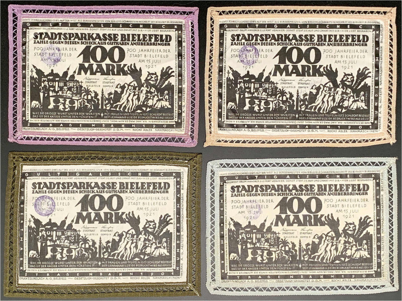 Deutsches Notgeld und KGL
Bielefeld (Westfalen)
Notgeld besonderer Art
4 X 10...