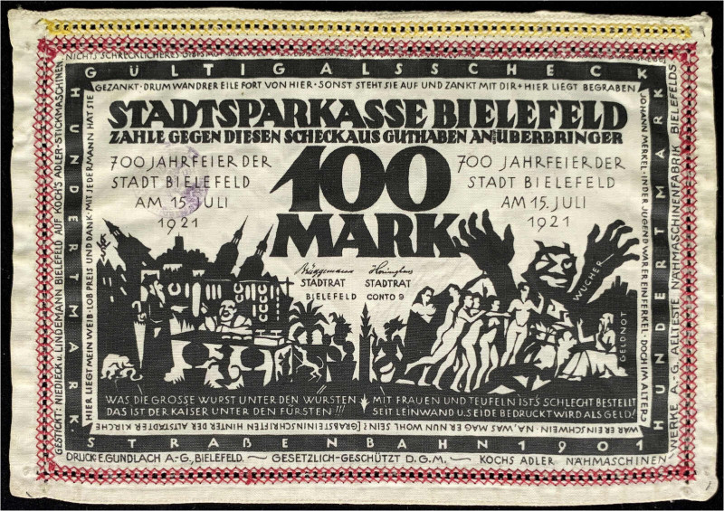 Deutsches Notgeld und KGL
Bielefeld (Westfalen)
Notgeld besonderer Art
100 Ma...