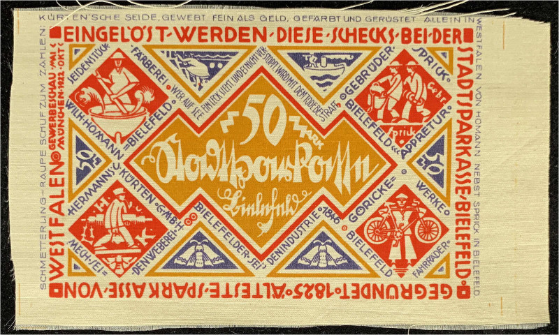 Deutsches Notgeld und KGL
Bielefeld (Westfalen)
Notgeld besonderer Art
50 Mar...