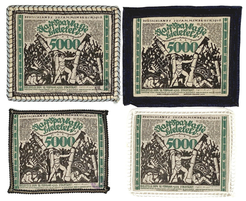 Deutsches Notgeld und KGL
Bielefeld (Westfalen)
Notgeld besonderer Art
4 X 50...