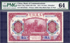 Ausland
China
10 Yuan 1.10.1914. Mit PMG-Grading 64 Choice Uncirculated. I- Pick 118q.