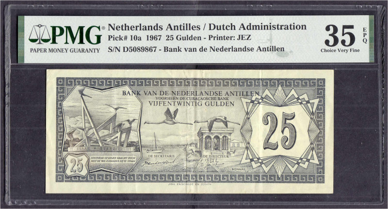 Ausland
Niederländische Antillen
25 Gulden 1967. Unterschriften: Van der Heul/...