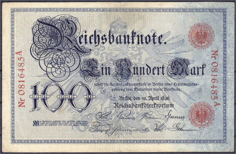 Die deutschen Banknoten ab 1871 nach Rosenberg
Deutsches Reich, 1871-1945
100 ...