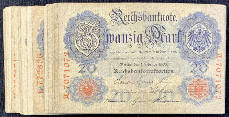 Die deutschen Banknoten ab 1871 nach Rosenberg
Deutsches Reich, 1871-1945
70 X...