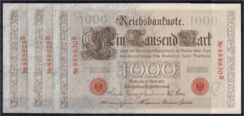 Die deutschen Banknoten ab 1871 nach Rosenberg
Deutsches Reich, 1871-1945
3 X ...