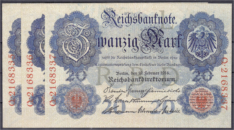 Die deutschen Banknoten ab 1871 nach Rosenberg
Deutsches Reich, 1871-1945
3 X ...