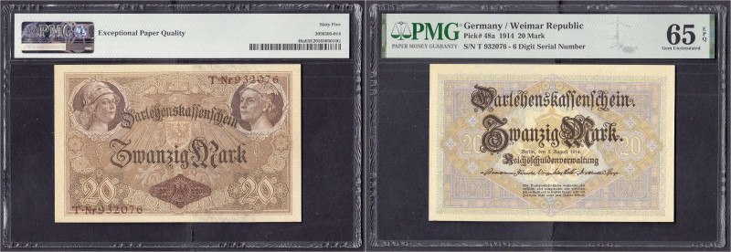 Die deutschen Banknoten ab 1871 nach Rosenberg
Deutsches Reich, 1871-1945
20 M...