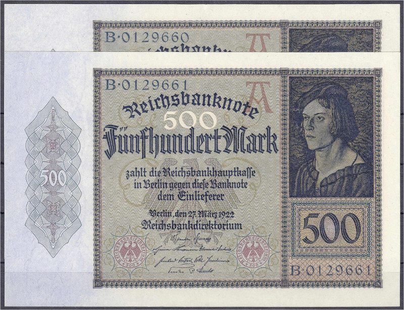 Die deutschen Banknoten ab 1871 nach Rosenberg
Deutsches Reich, 1871-1945
2 X ...