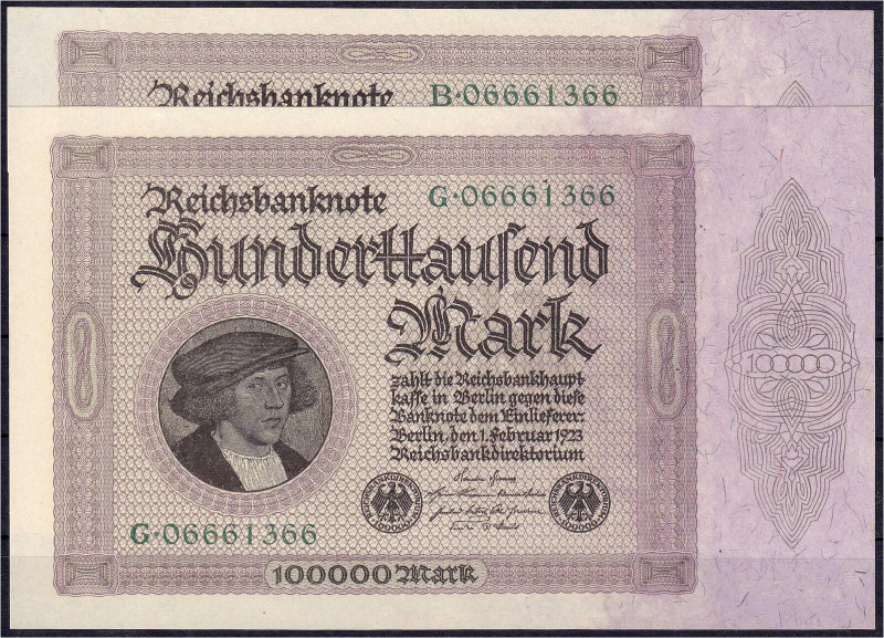 Die deutschen Banknoten ab 1871 nach Rosenberg
Deutsches Reich, 1871-1945
2 X ...