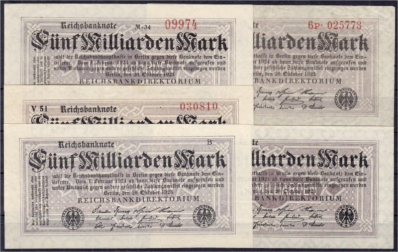 Die deutschen Banknoten ab 1871 nach Rosenberg
Deutsches Reich, 1871-1945
5 ve...