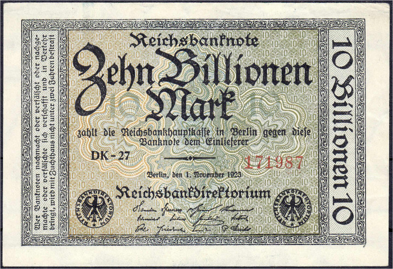 Die deutschen Banknoten ab 1871 nach Rosenberg
Deutsches Reich, 1871-1945
10 B...