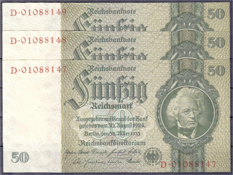 Die deutschen Banknoten ab 1871 nach Rosenberg
Deutsches Reich, 1871-1945
3 X ...