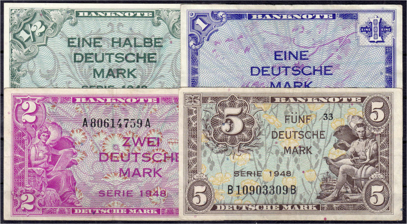 Die deutschen Banknoten ab 1871 nach Rosenberg
Westliche Besatzungszonen und BR...