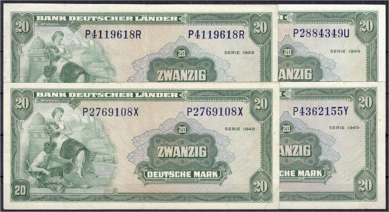 Die deutschen Banknoten ab 1871 nach Rosenberg
Westliche Besatzungszonen und BR...