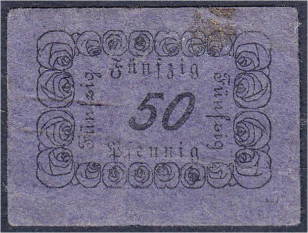 Deutsches Notgeld und KGL
Gollantsch (Posen)
Stadt, 50 Pfg. o.D. (1917). II, B...