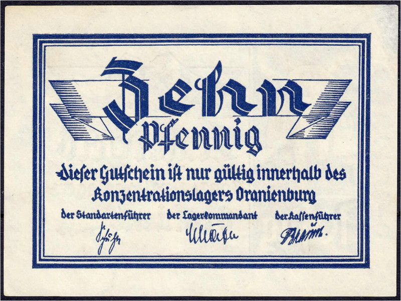 Deutsches Notgeld und KGL
Oranienburg (Brandenburg)
Konzentrationslager, 10 Pf...