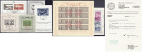 Ausland
Schweiz
Blockausgaben 1942/1948, sieben sauber gestempelte Blöcke (7-13), Block 11 mit Prüfungsattest Liniger. Mi. 970,-€. gestempelt. Miche...
