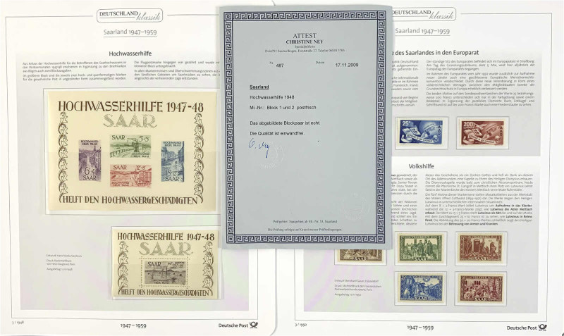 Lots und Sammlungen
Deutschland (alphabetisch)
Saarland 1947-1959 **: Komplett...