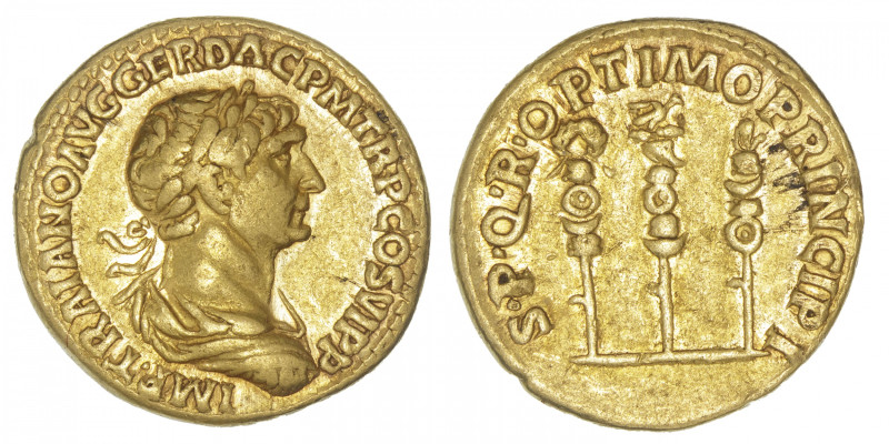 EMPIRE ROMAIN
Trajan (98-117). Aureus 113-114, Rome. RIC.294 - C.576 - Calicó 1...