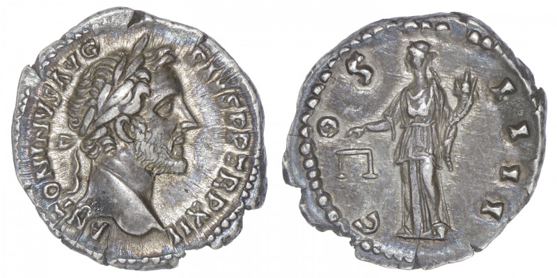 EMPIRE ROMAIN
Antonin le Pieux (138-161). Denier 148/149, Rome. C.240 - RIC.177...