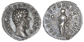 EMPIRE ROMAIN
Lucius Verus (161-169). Denier ND (161), Rome. C.144 - RIC.463 ; Argent - 3,18 g - 17 mm - 12 h
Usure régulière. Griffe sur le buste e...