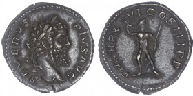 EMPIRE ROMAIN
Septime Sévère (193-211). Denier ND (208), Rome. C.501 - RIC.216 ; Argent - 3,15 g - 19 mm - 12 h
Patine noire. Superbe.