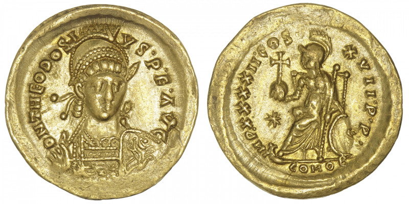 EMPIRE ROMAIN
Théodose II (402-450). Solidus ND (441-450), Constantinople. RIC....