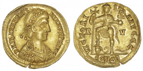 EMPIRE ROMAIN
Valentinien III (425-455). Solidus ND (430-455), Ravenne. RIC.2018 ; Or - 4,37 g - 20 mm - 12 h
Superbe.