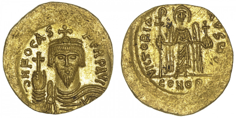EMPIRE BYZANTIN
Phocas (602-610). Solidus ND, Constantinople. BC.618 ; Or - 4,4...
