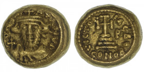 EMPIRE BYZANTIN
Constant II (641-668). Solidus ND (650-651), Carthage. BC.1036 ; Or - 4,36 g - 10,5 mm - 6 h
Proviendrait d’une vente PLATT 1972, co...