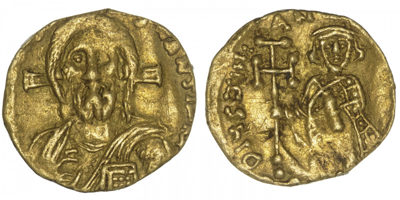 EMPIRE BYZANTIN
Justinien II, premier règne (685-695). Trémissis ND, Constantin...