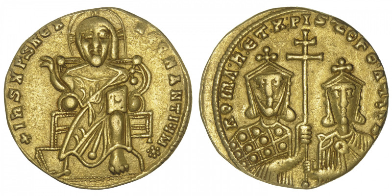 EMPIRE BYZANTIN
Romain Ier et Christopher (921-931). Solidus ND, Constantinople...