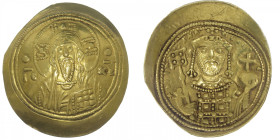 EMPIRE BYZANTIN
Michel VII (1071-1078). Histaménon nomisma ND, Constantinople. BC.1868 ; Or - 4,37 g - 26 mm - 6 h
En bon or ! Presque Superbe.