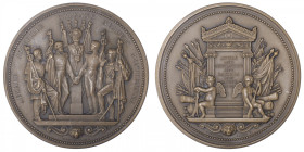 ALGÉRIE
Louis-Philippe Ier (1830-1848). Médaille, les victoires du Duc d’Orléans et de ses frères, par Vauthier-Galle c.1844 (refrappe), Paris. Esc.-...