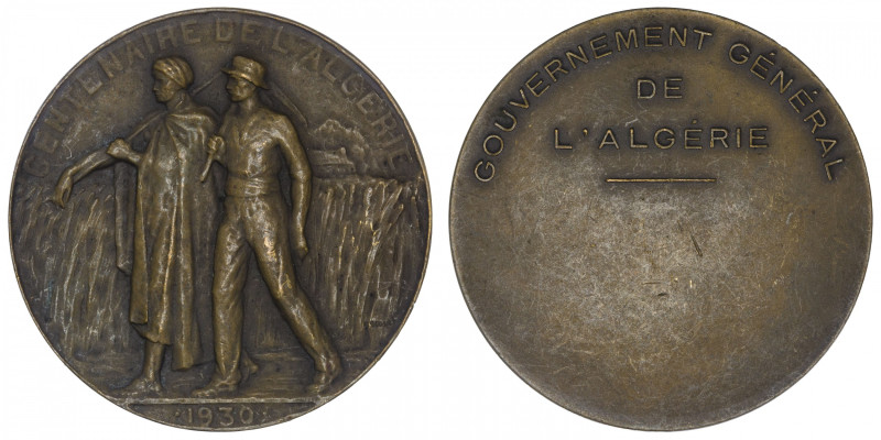 ALGÉRIE
IIIe République (1870-1940). Médaille, Centenaire de l’Algérie, par G. ...