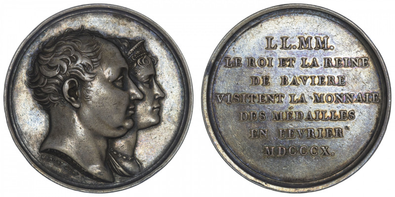 ALLEMAGNE
Bavière, Maximilien I (IV) Joseph (1799-1806-1825). Médaille, visite ...