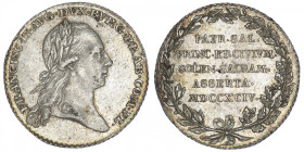 AUTRICHE
François II (1792-1835). Jeton du couronnement de François II 1794. Argent - 6,28 g - 27 mm - 12 h
TTB.