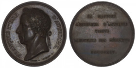 AUTRICHE
François Ier (1806-1835). Médaille, visite de la Monnaie de Paris 1814. Br.1465 ; Bronze - 36,93 g - 40 mm - 12 h
TTB.