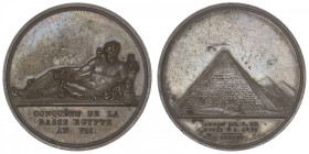 ÉGYPTE
Directoire (1795-1799). Médaille, la Conquête de la Basse-Égypte An VII, Paris. H.850 ; Cuivre - 6,60 g - 27 mm - 12 h
Petit module. Superbe....